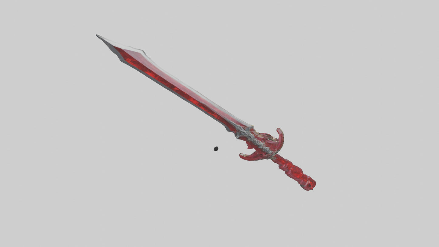 Ruby Dagger model VR / AR / low-poly