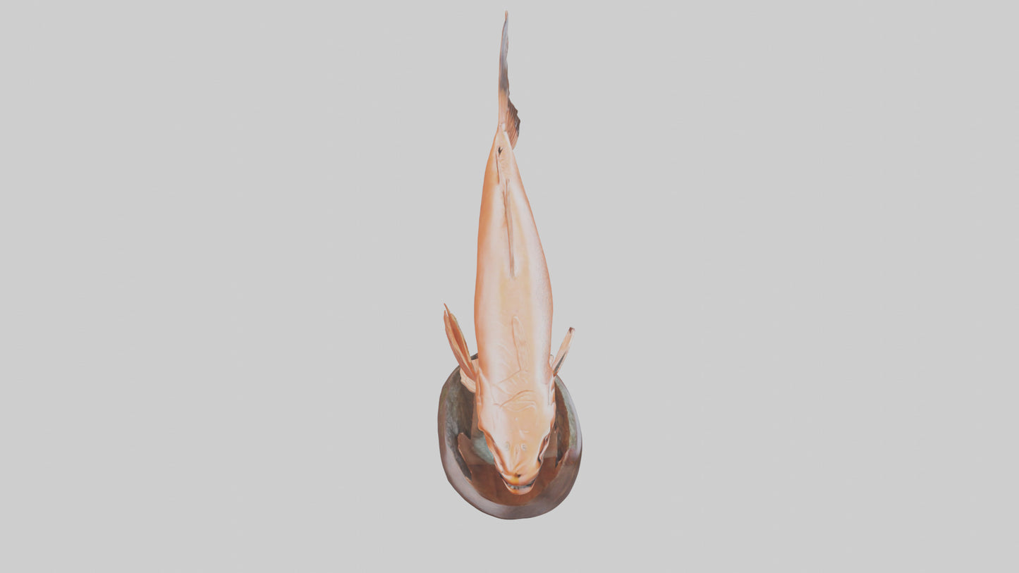 Salmon statue model 3D model