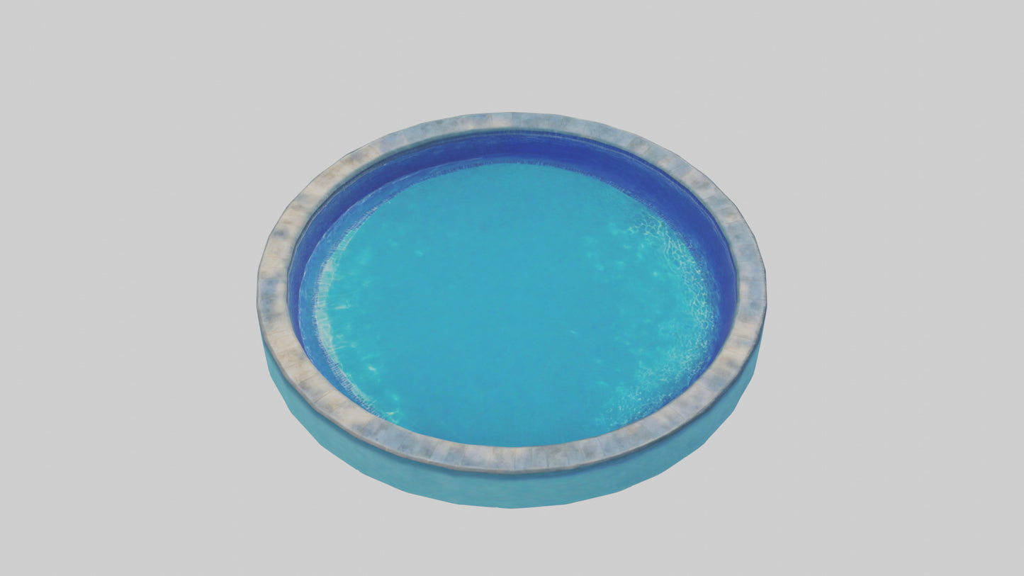 3D model Saltwater Pool model VR / AR / low-poly