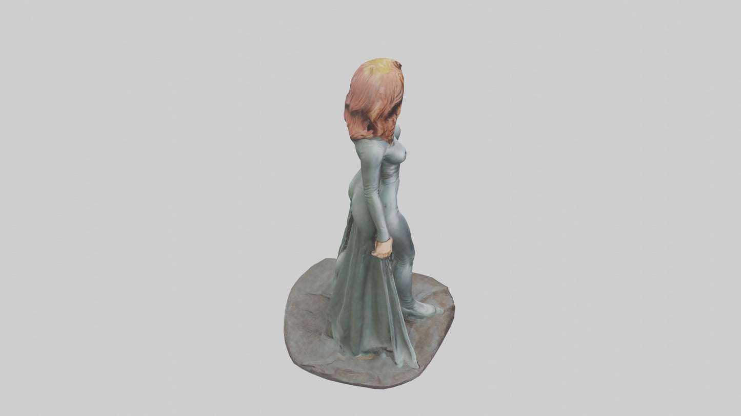 Scarlett Johansson statue model 3D model