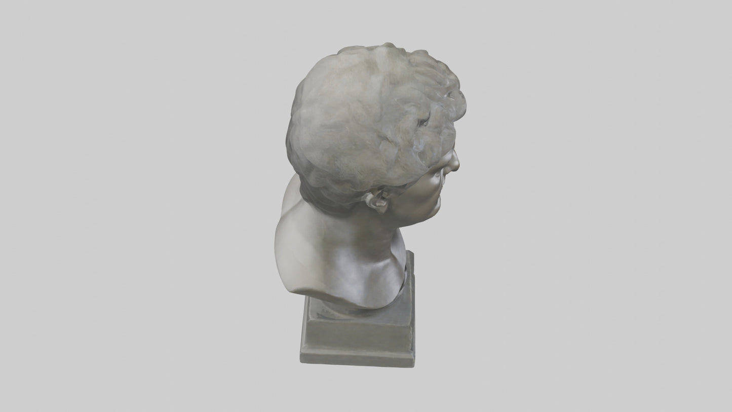 Sculpture bust model VR / AR / low-poly