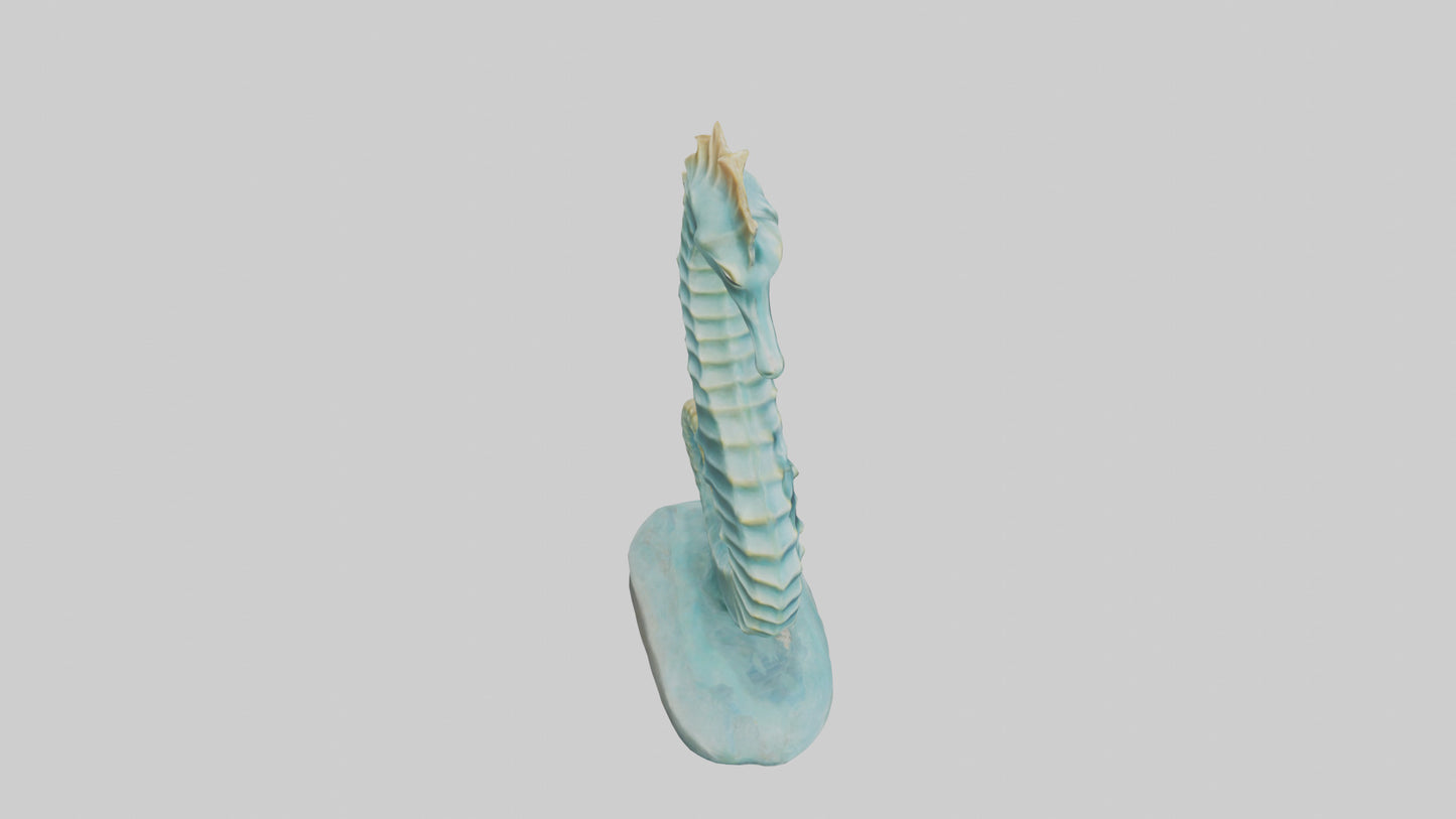 Seahorse statue model 3D model