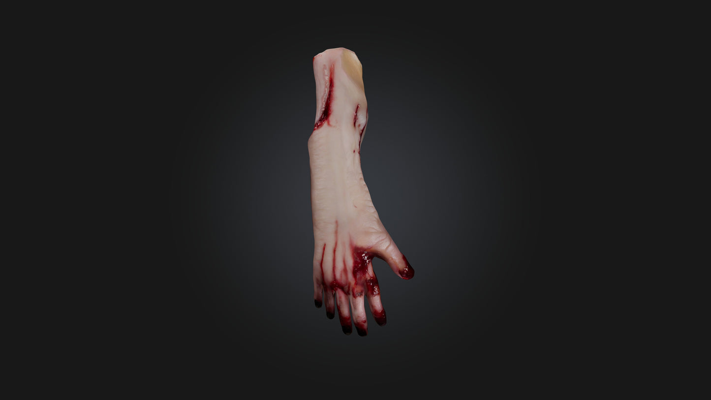 severed finger 3D model