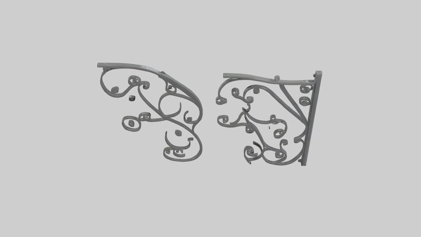 Shelf brackets model 3D model