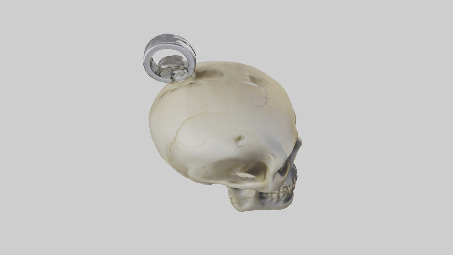 Skull head keychain model 3D model