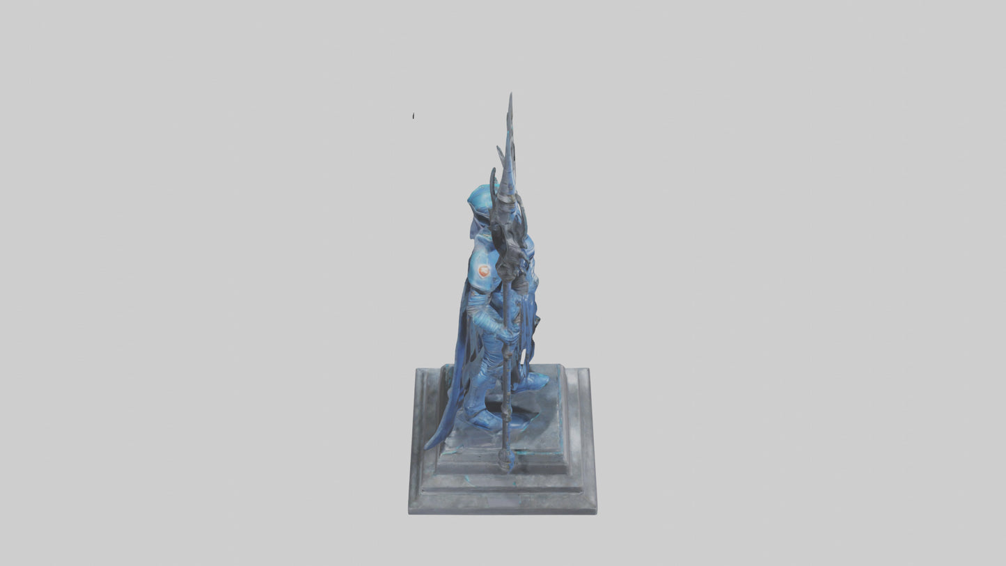 Space Warden statue model 3D model