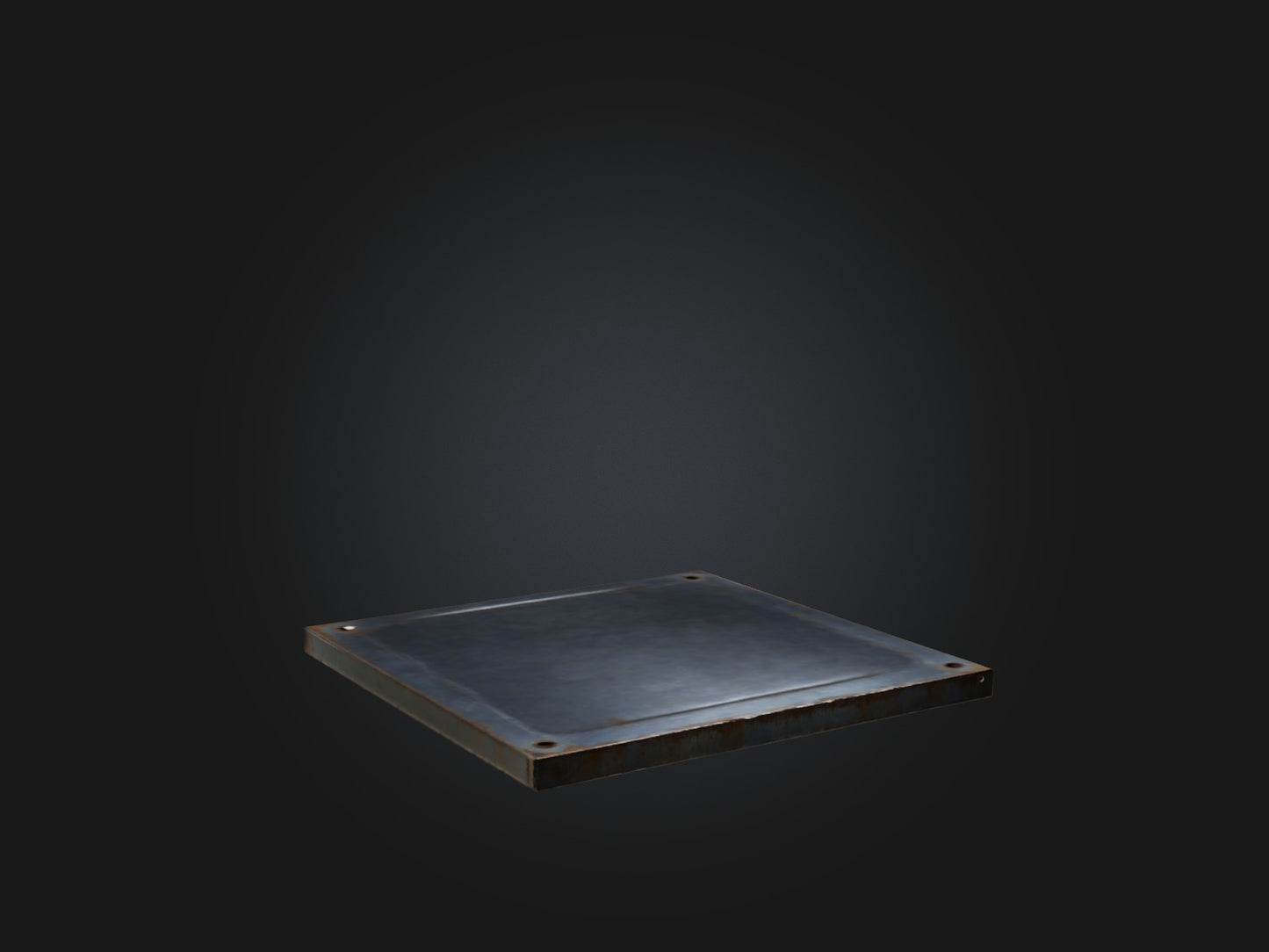 3D model Steel Plate VR / AR / low-poly