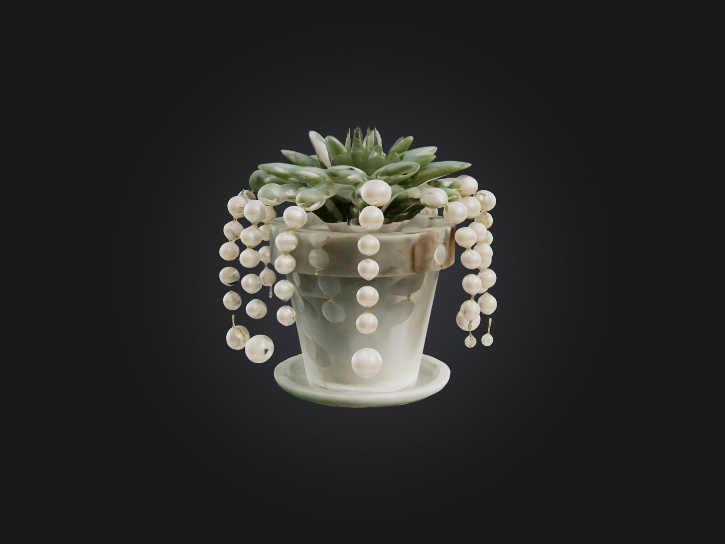 3D model String of Pearls Model VR / AR / low-poly