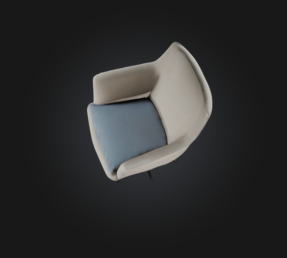 3D model swivel chair VR / AR / low-poly