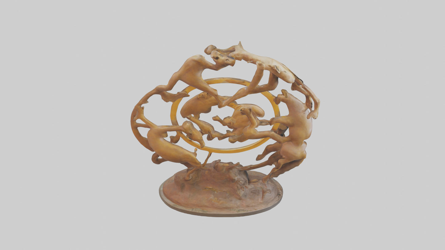 The Circle of Life Sculpture model 3D model