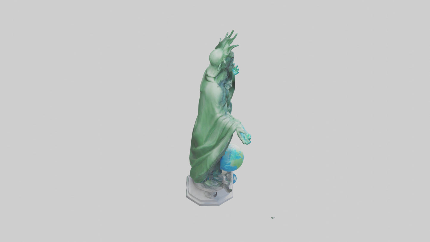 The Climate Guardian Statue model 3D model
