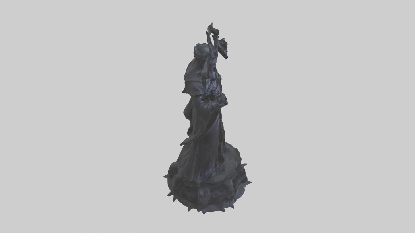 The Shadow King statue model 3D model