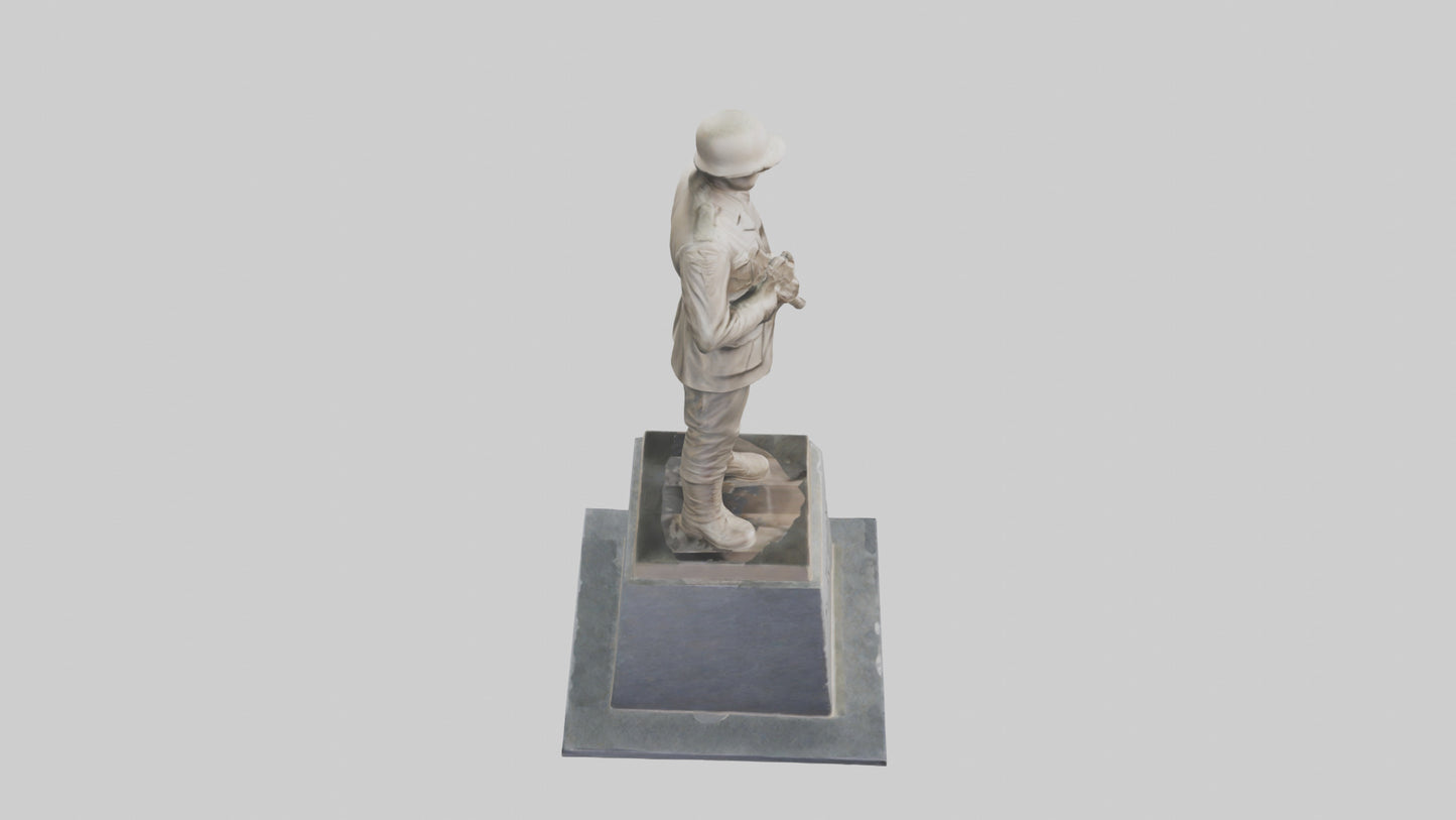 The Silent Soldier monument model 3D model