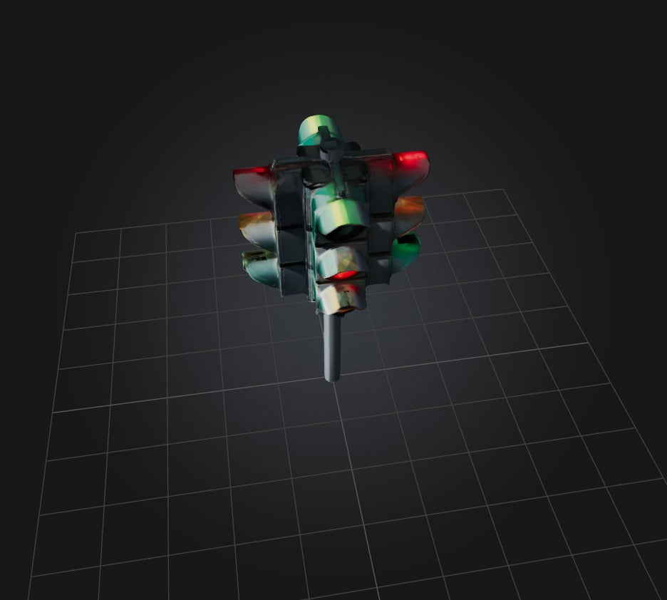 3D model Traffic Lights 2 VR / AR / low-poly