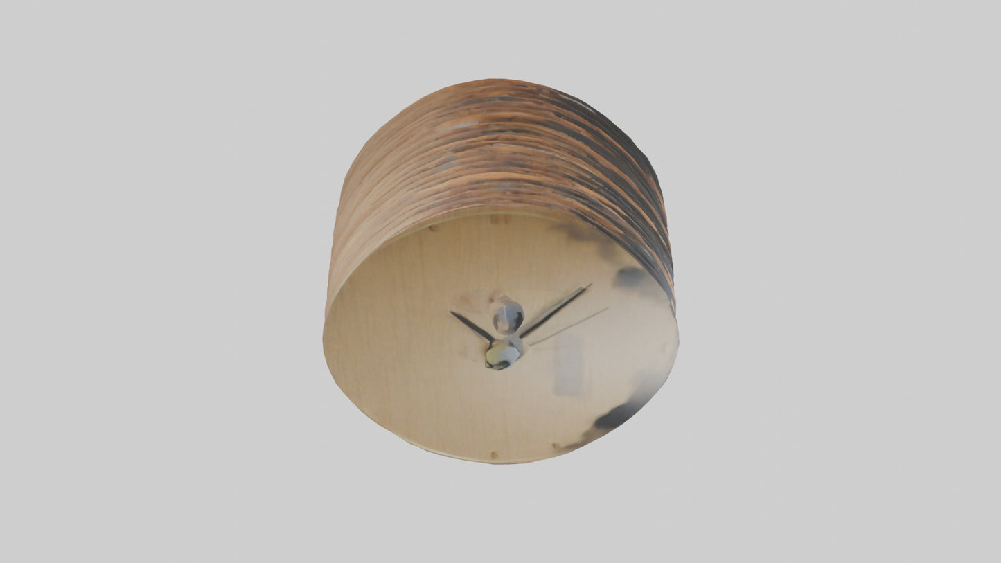 3D model ultiLayered Wall Clock model VR / AR / low-poly