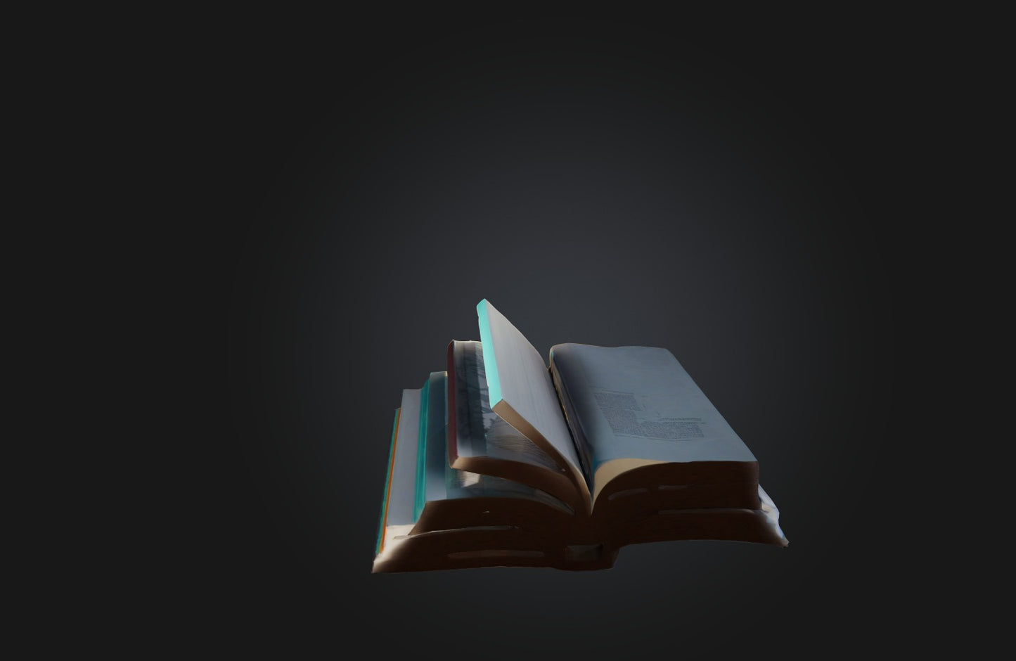 3D model Voxel Book VR / AR / low-poly