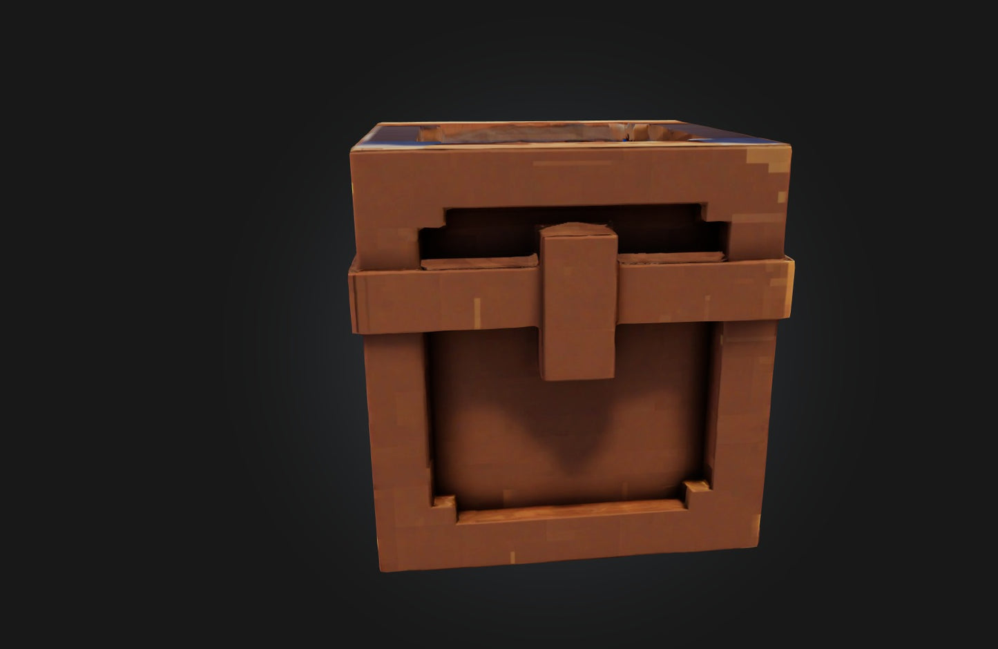 3D model Voxel Chest VR / AR / low-poly