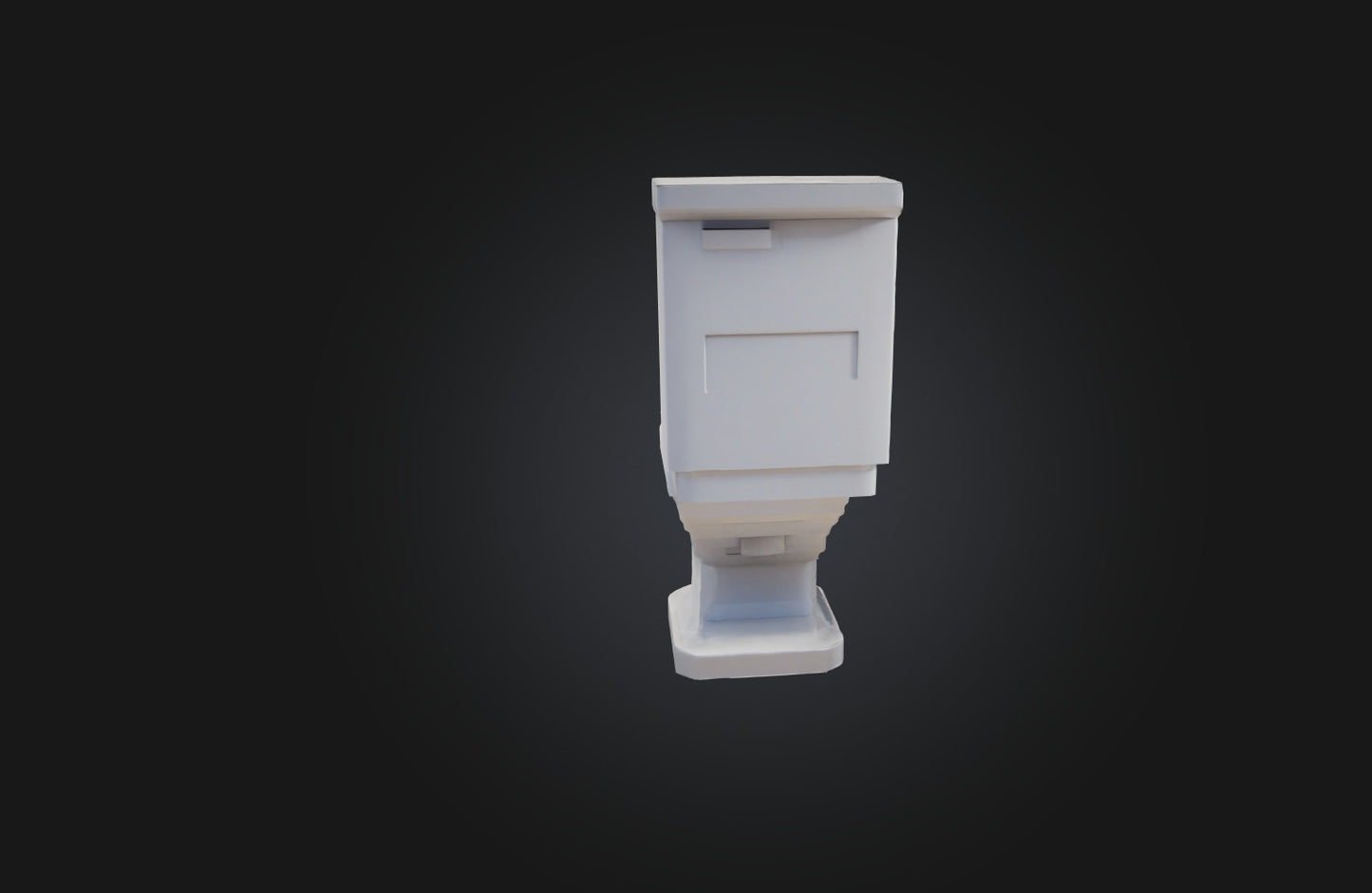 3D model Voxel Toilet VR / AR / low-poly