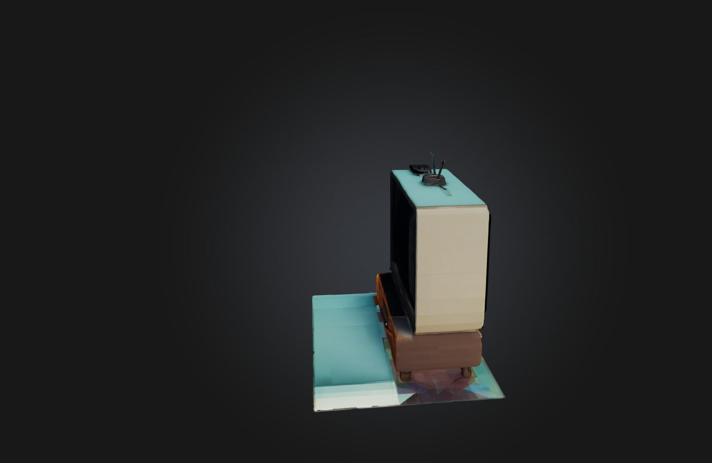 3D model Voxel TV VR / AR / low-poly