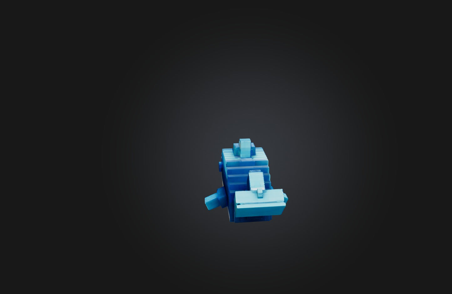 3D model Voxel Whale VR / AR / low-poly