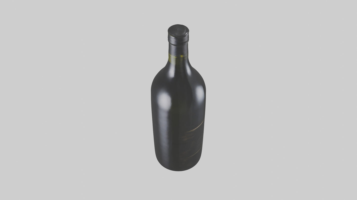 wine bottle 3D model
