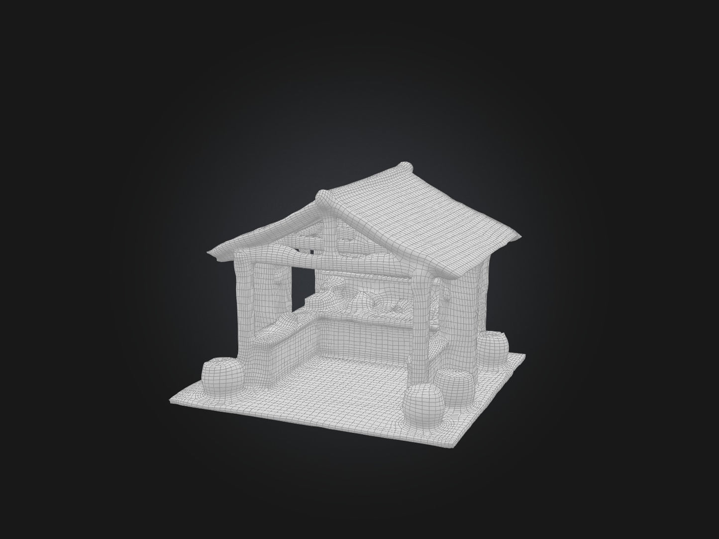 Wooden Clay Model 3D model