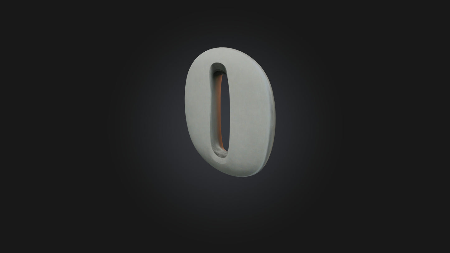 3D model 0 ZERO MODEL VR / AR / low-poly