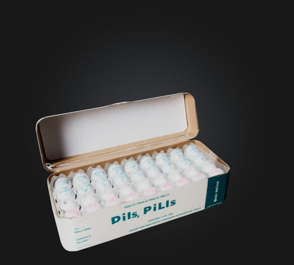 3D model 1 box of pills VR / AR / low-poly