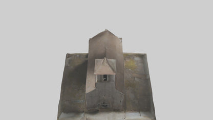 3D model Abandoned church model VR / AR / low-poly