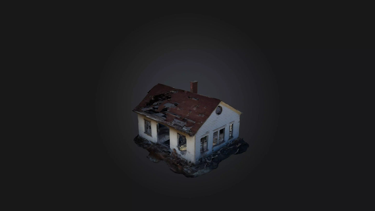 3D model Abandoned House VR / AR / low-poly