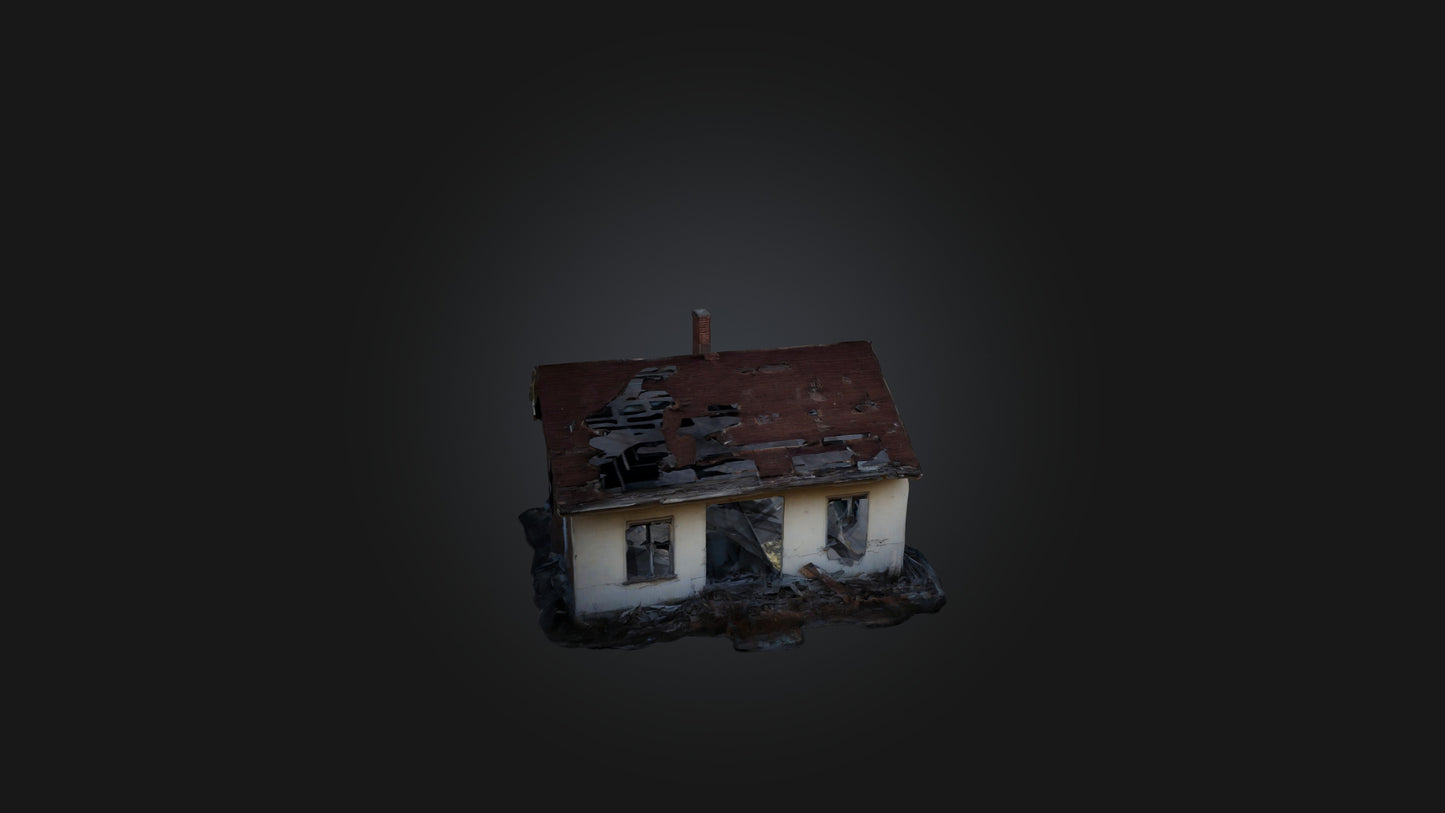3D model Abandoned House VR / AR / low-poly