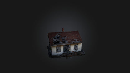 3D model Abandoned House VR / AR / low-poly