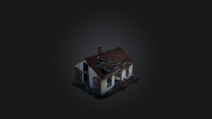 3D model Abandoned House VR / AR / low-poly