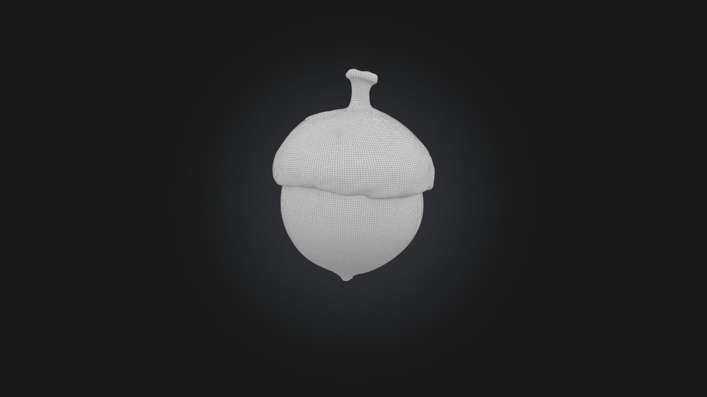 3D model Acorn Model VR / AR / low-poly