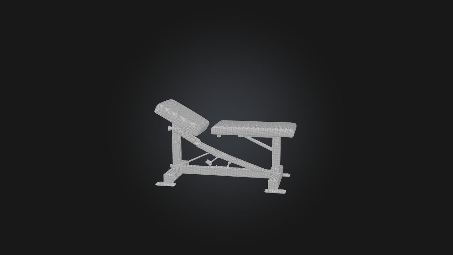 3D model Adjustable Bench VR / AR / low-poly