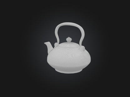 3D model Aged Ceramic Teapot Model VR / AR / low-poly