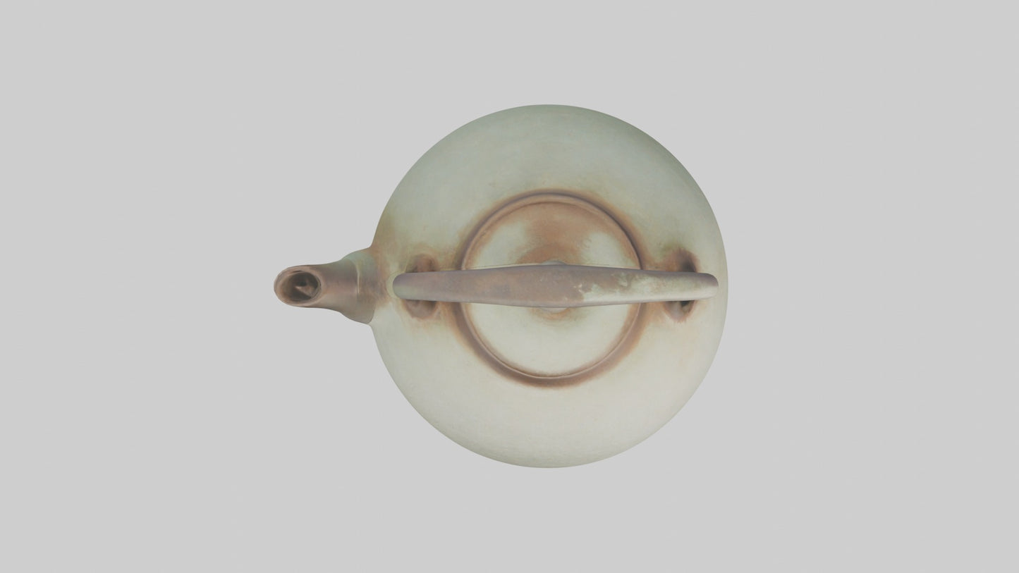 3D model Aged Ceramic Teapot Model VR / AR / low-poly