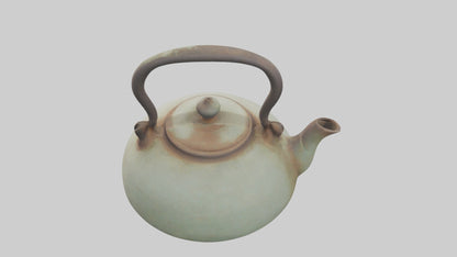 3D model Aged Ceramic Teapot Model VR / AR / low-poly