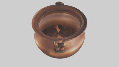 3D model Aged Copper Pot Model VR / AR / low-poly