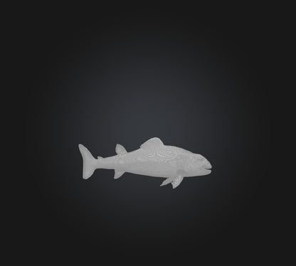 3D model Agnatha Fish VR / AR / low-poly