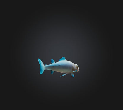 3D model Agnatha Fish VR / AR / low-poly