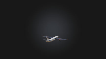 3D model Airplane VR / AR / low-poly