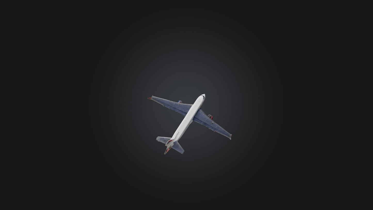 3D model Airplane VR / AR / low-poly