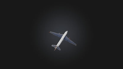 3D model Airplane VR / AR / low-poly