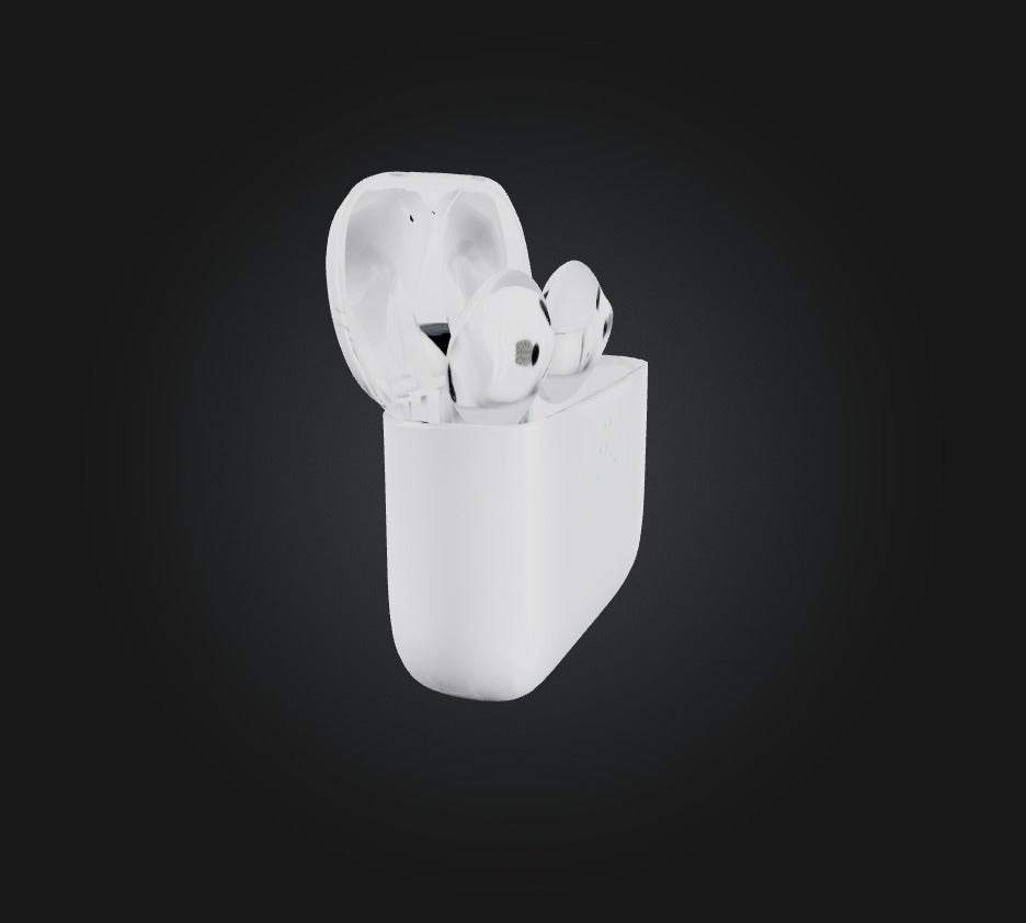 3D model Airpods VR / AR / low-poly