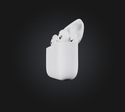3D model Airpods VR / AR / low-poly