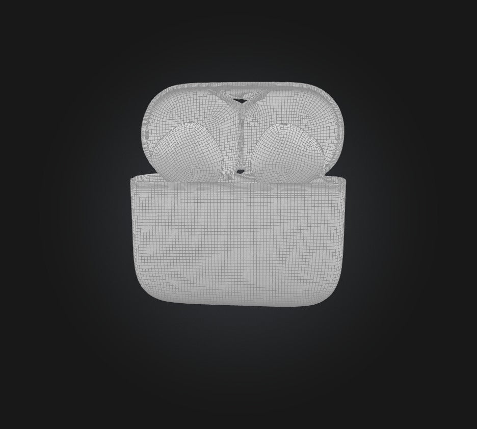 3D model Airpods VR / AR / low-poly