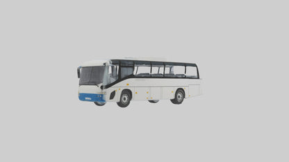 3D model Airport Bus Model 1 VR / AR / low-poly