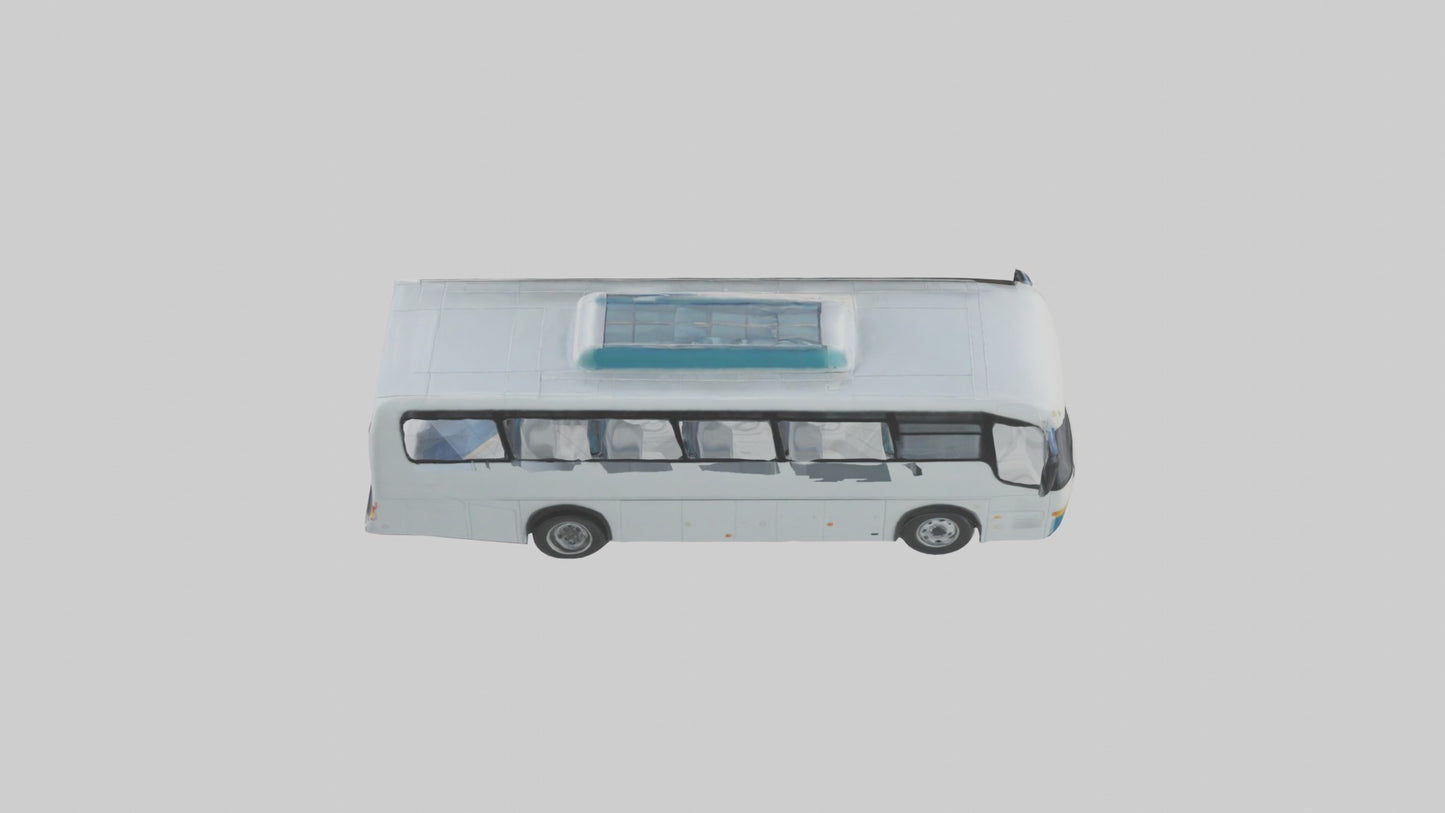 3D model Airport Bus Model 1 VR / AR / low-poly