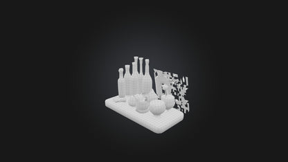 3D model Alchemy Set VR / AR / low-poly